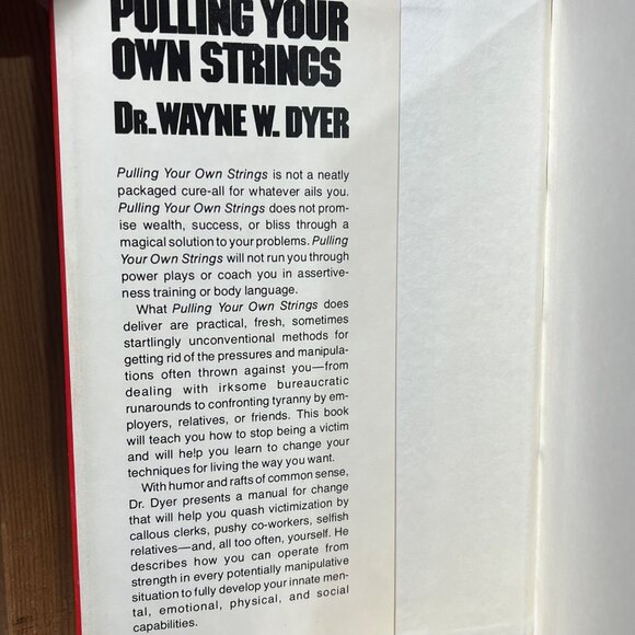 Dr. Wayne W. Dyer Pulling Your Own Strings Hardcover 1978 Self-Help Book - Picture 6 of 6